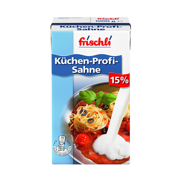 Küchen Profi Sahne, 15 % Fett im Milchanteil