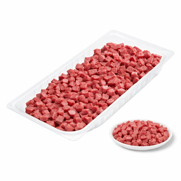 Truthahnsalami Würfel mit Rindfleischfett, Halal