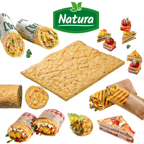 Natura Softroll Brot Wrap mit 72 % Weizen und 4 % Hirse