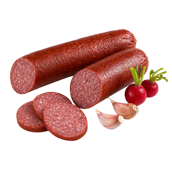 Knoblauchwurst im Ring
