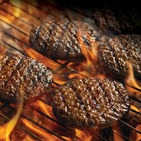 Flammengegrilltes Rindfleisch-Patty