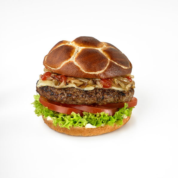 Flammengegrilltes Rindfleisch-Patty