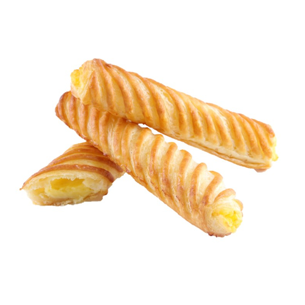 Vanillerolle, Blätterteig mit Vanillecreme, Teigling
