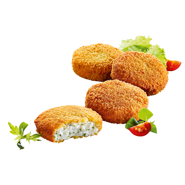 Fischfrikadellen, paniert und vorgebraten