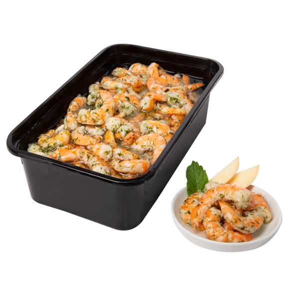 Delikatessen Dahl Gambas in Knoblauchöl mit Süßungsmittel