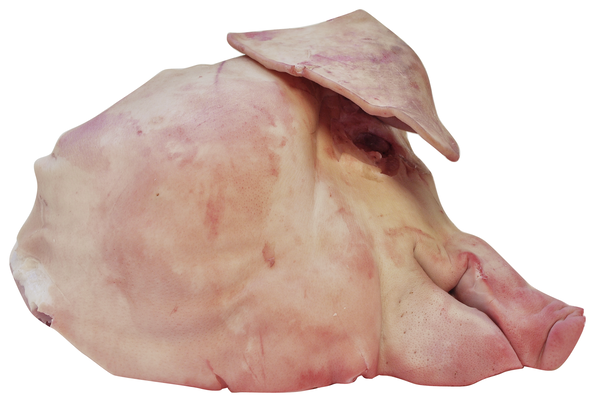 Schweineköpfe mit Backen