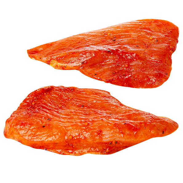 Putensteaks, gewürzt