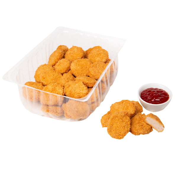 FFS Chicken Nuggets Hähnchenfleisch fein zerkleinert, geformt, würzig paniert und gebraten