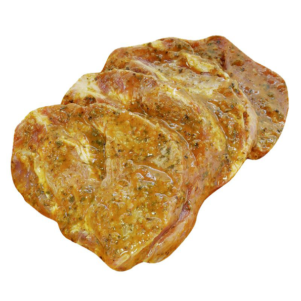Schweinenackensteaks Kräuter