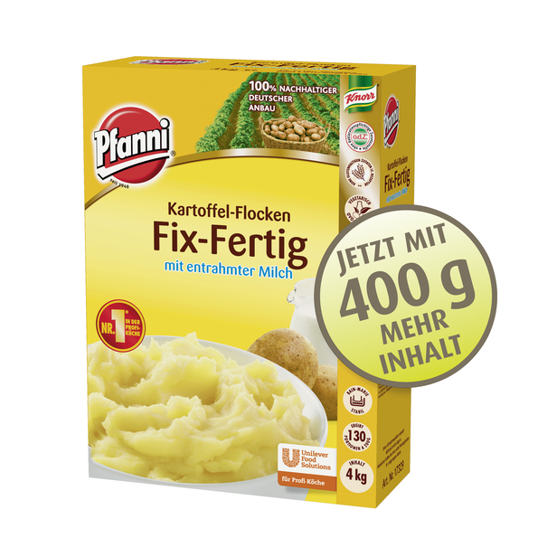 Fix-Fertig Flockenpüree mit Milch