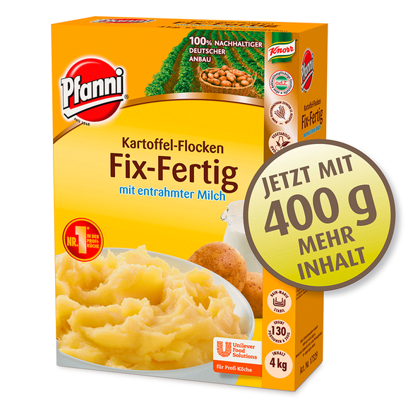 Fix-Fertig Flockenpüree mit Milch