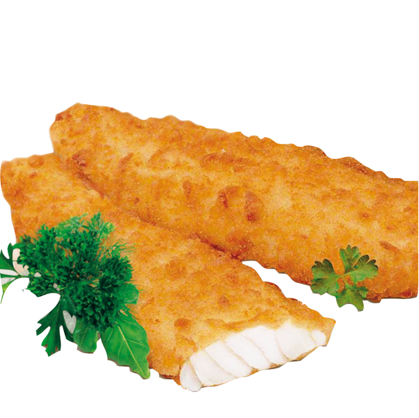 MSC Alaska Seelachs Portionsfilet in Knusperpanade, aus Fischstücken zusammengefügt, vorgebraten
