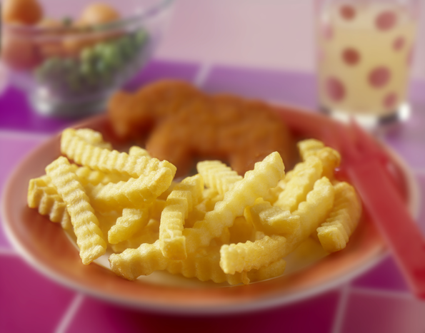 Pommes Frites Crinkle, Wellenschnitt