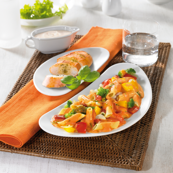 Penne Pfanne Verdura, vegetarisch