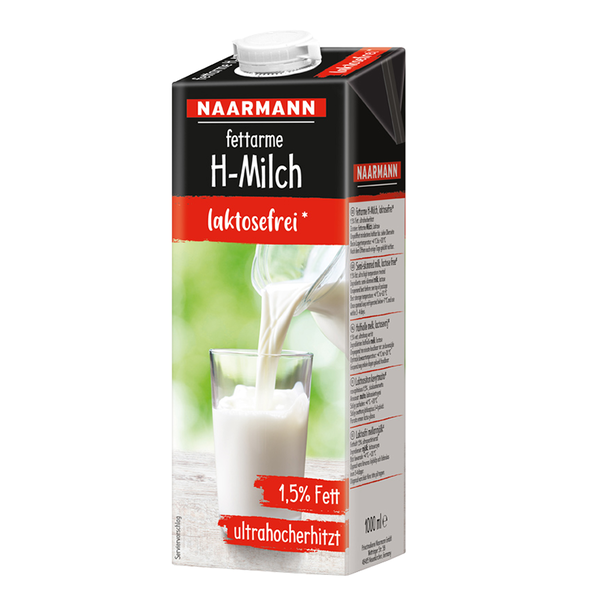 H-Milch, laktosefrei 1,5 % Fett
